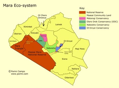 Location of Masai Mara