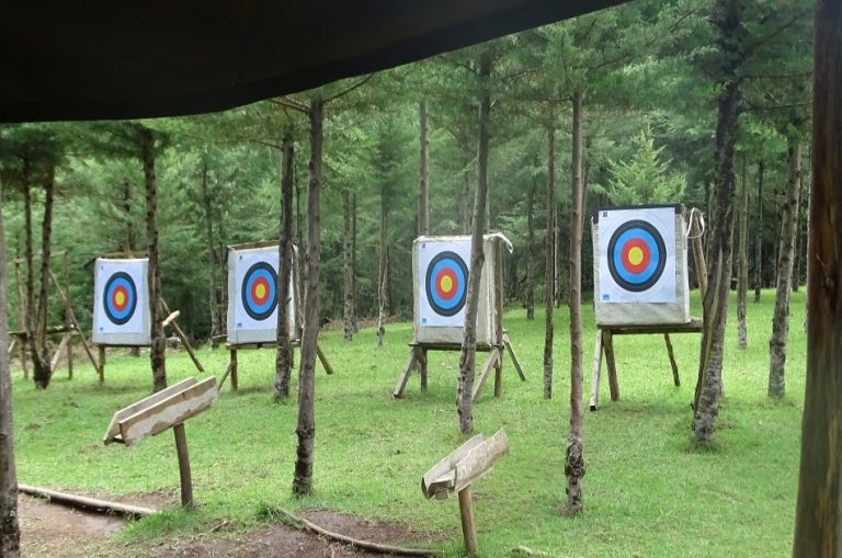 Archery in Kereita Forest Kereita forest in Kenya Aberdare N.P